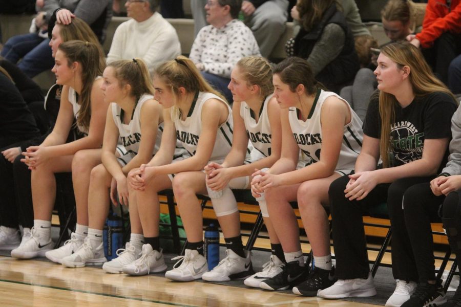 The+bench+spectates+their+teammates+while+waiting+to+get+their+opportunity+to+shine.+Photo+by+Jack+Ward.