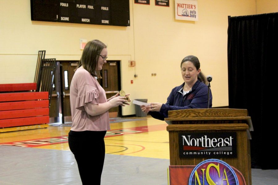 At the 2018 Nebraska State Journalism Competition senior Annaliese Punt received Student Journalist of the Year. She received a medallion and a $750 scholarship. It was an honor to be awarded in front of all the journalism students in the state, Punt said The lady who gave it to me was so nice and has always been supportive in everything I do.