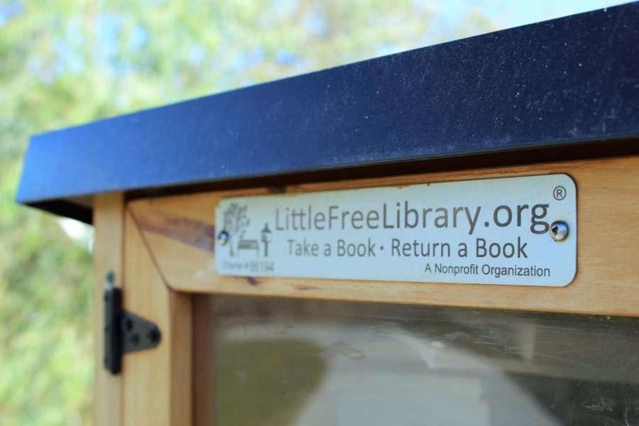 Located near Chalco Hills is a small wooden box, filled to the brim with books. This is an example of one of the Little Free Librarys many houses, where people can donate books to share with others who may not have access to them. 