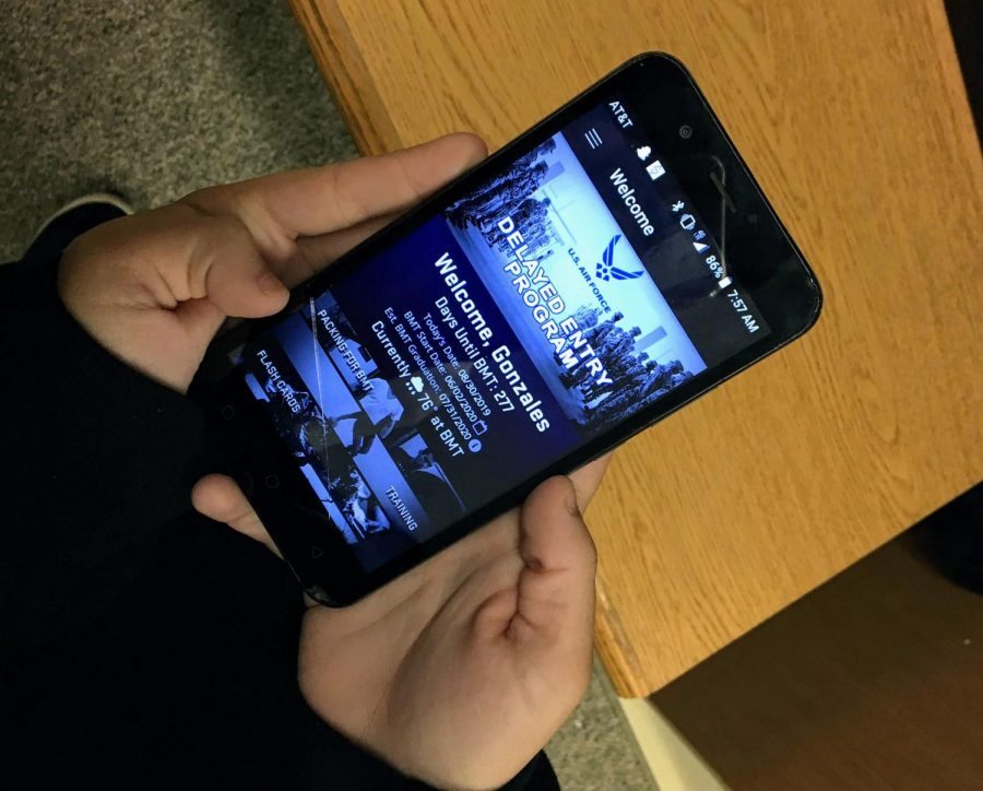 Senior Mackenzie Gonzales uses the DEP app. This app helps her study for tests and prepare for certain events.