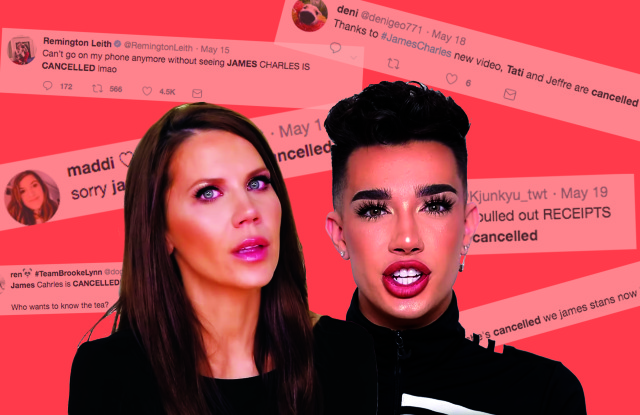 Tati Westbrook (left) took to YouTube to explain why she was ending her friendship with James Charles (right), which led to him being cancelled by angry fans.