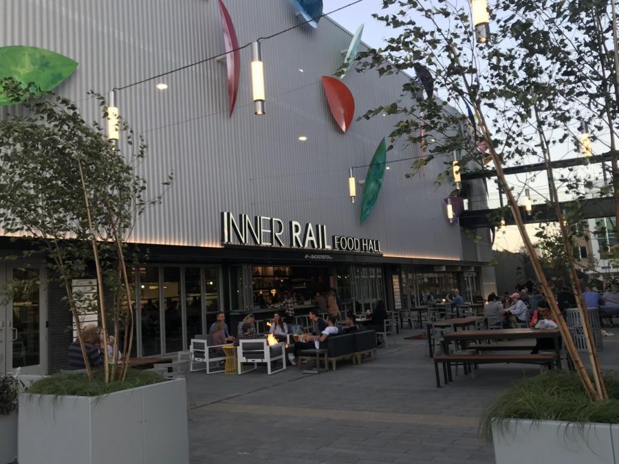 Inner Rail Food Hall’s outdoor fireplaces, games and indoor communal tables make the environment welcoming and fun for all ages. It transforms a small eatery into a great place to hang out. 