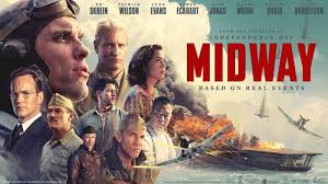 Emmerichs movie poster for Midway, showcasing the lead actors in the film.