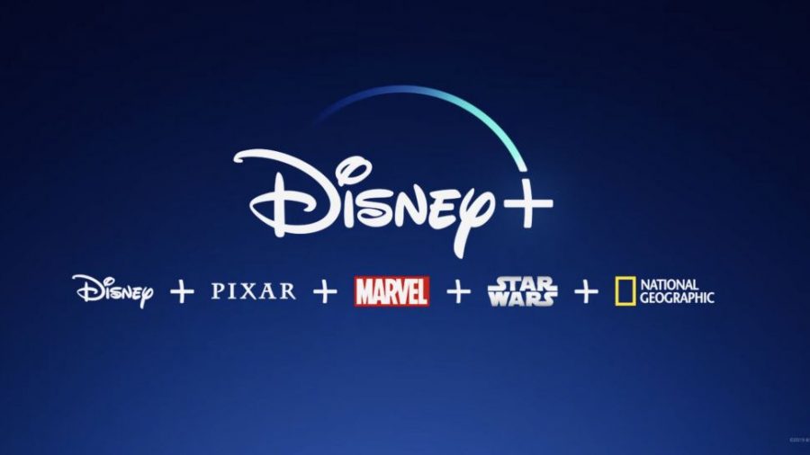 This is the Disney + logo with all of the different categories of items to watch.