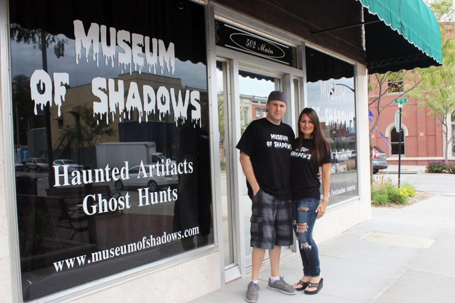 Owners of the Museum stand proudly infant of their business. 