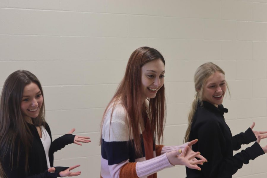 
Millard west students performing TikTok dance together. ”I love how fast TikTok is and all the different types of entertainment,” said junior Jenna Reynolds “if I have three minutes I can just watch a few videos.”

