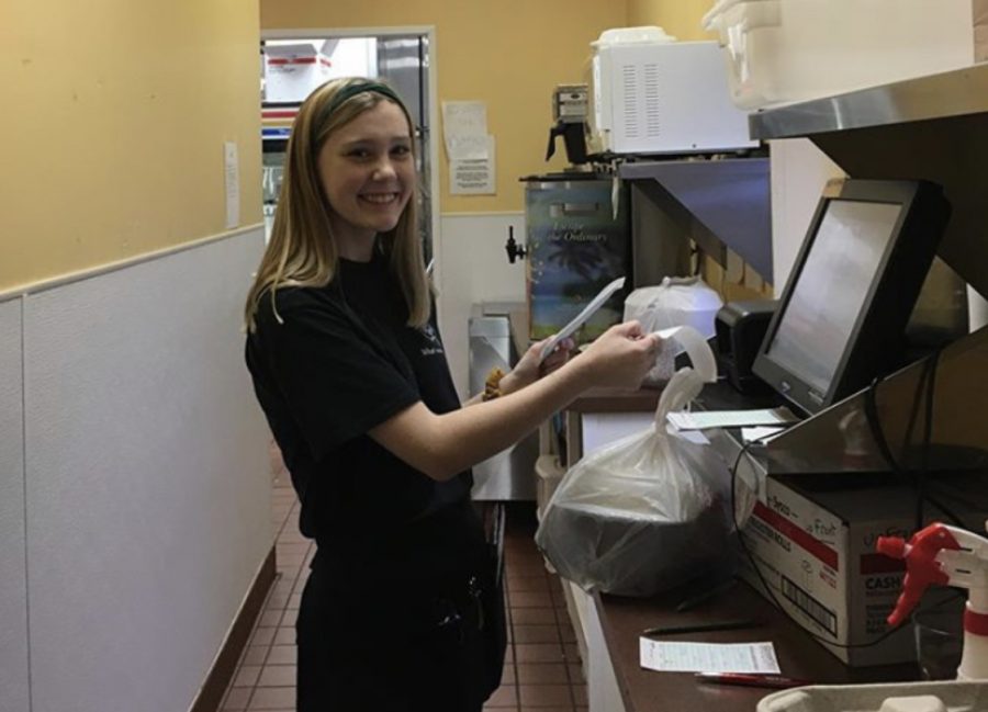 Le Peep extended their hours around this pandemic by having a morning shift 7:30 a.m. to 1:30 p.m., as well as a night shift from 4:30 p.m. to 8 p.m. “Sales at my legacy location have been going well with strictly sticking to takeout orders,”Le Peep employee senior Madaline Vojslavek said. “Overall business isn’t as strong as we would want it going into April, but with the situation and with what we have, we aren’t doing too bad.”  
