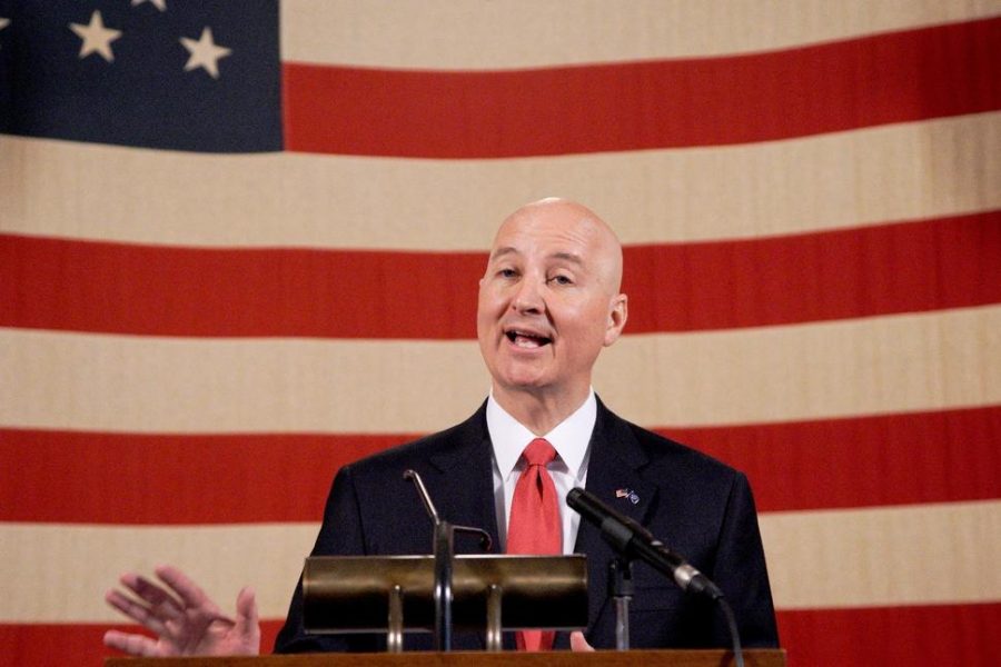 Nebraska governor, Pete Ricketts, talks to education leaders in Lincoln on March 13th. Initially, schools in Omaha were ordered to be closed for 6-8 weeks. On April 1st, Governor Ricketts issued a Directed Health Measure to keep students out of school buildings through May 31. 