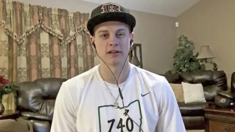 Joe Burrow talks to ESPN analysts live through zoom after being selected first overall in the draft. An Ohio-native, Burrow is excited to put his team and his state on the map next fall. “I’m ready to get to work,” Burrow told ESPN’s Trey Wingo. “Let’s go win a Super Bowl.”