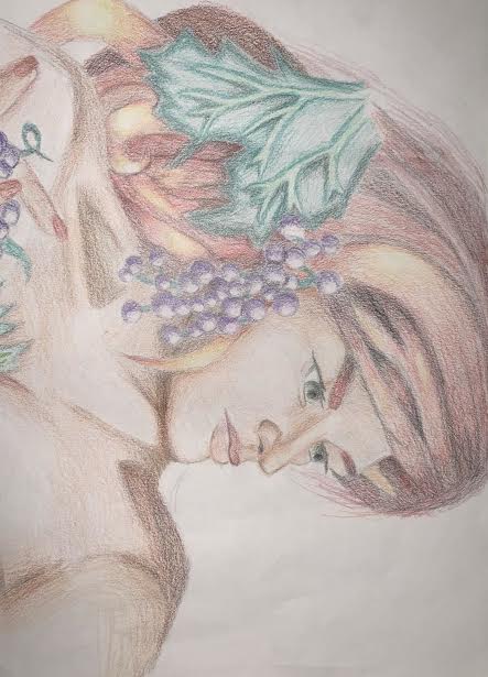 This photo shows a piece that took Shelton a lot of time. Using her Prisma colored pencils she did a really good job shading. “The attention to detail took me the longest time Shelton said.” “Making sure the facial features were the correct proportions was the main challenge. I did have a lot of fun planning this out and shading everything.”
