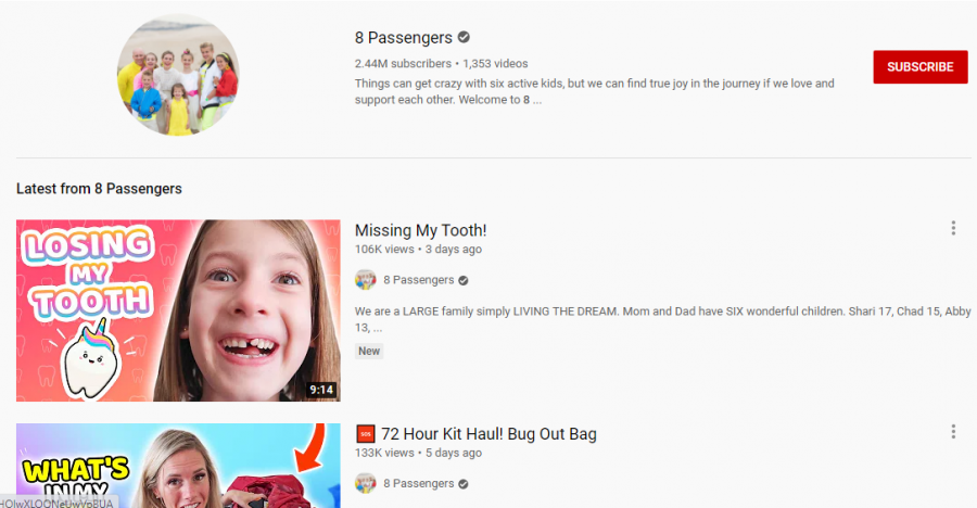 8 Passengers is a popular YouTube family. The Frankes post videos centered around their 6 children and have gained almost 2.5 million subscribers. The family has been called out by multiple Youtube and TikTok creators for using their children for clickbait and showing neglect in their videos. 

