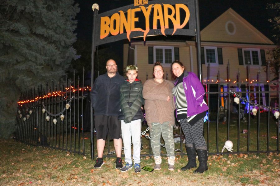 Located just across from Millard West on the corner of Renfro Street and 176th Avenue, the cemetery draws in families from all across the neighborhood who come to watch in awe as Smith’s house is illuminated with multi-colored lights and dancing skeletons. 