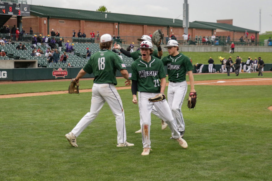 Senior Cade Owens fired up after their second round matchup against Millard South. They won this game 4-3 off of an RBI single by junior Drew Borner in the top of the seventh. 