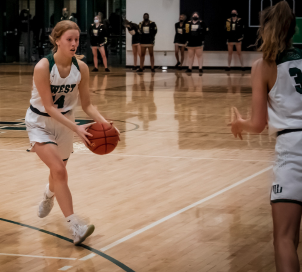 Junior+Elizabeth+Hoffman+looks+to+find+her+open+teammate.+She+helped+the+Wildcats+capture+their+second+straight+win+by+notching+eight+points%2C+four+assists%2C+and+three+rebounds.+The+Wildcats+will+look+to+continue+their+strong+run+tonight+against+Millard+North.+%E2%80%9CWe+just+need+to+continue+to+improve+both+our+defense+and+offense%2C%E2%80%9D+Hoffman+said.+%E2%80%9CWeve+been+doing+a+good+job+of+knowing+who+we+need+to+focus+on+defensively+on+other+teams%2C+and+we+also+need+to+continue+to+figure+out+what+kinds+of+offense+will+work+against+other+teams+defenses.%E2%80%9D