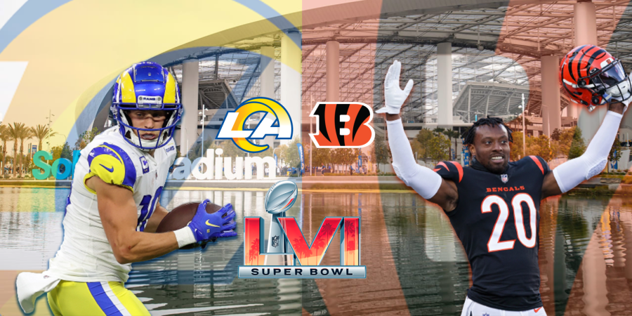 On Feb 13, two of the National Football League’s best battled for a chance of a lifetime, a chance to win the Vince Lombardi Trophy. The Los Angeles Rams of the National Football Conference and the Cincinnati Bengals of the American Football Conference, both the four seed in the playoffs, had unlikely paths to Sofi Stadium. Wide receiver Cooper Kupp (10) and defensive back Eli Apple (20) constantly saw themselves in this game, and Kupp’s score in the final two minutes against Apple sealed Cincinnatis fate.