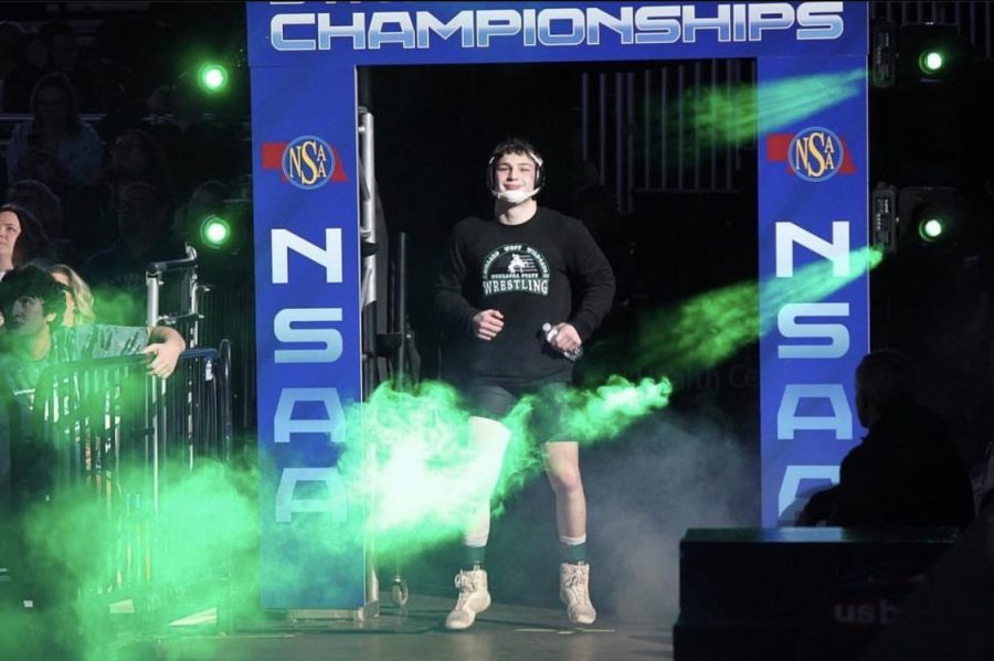 For sophomore Noah Blair, so much time and effort was put into his state run, both mentally and physically. In his Instagram bio, a simple message. #LLAS. “LLAS is for a buddy of mine who passed away this past season,” Blair said. “Him and I grew up wrestling together and competing against each other.” With the motivation to win it for his friend, Blair’s story will surely be one for people to look up to for years to come. 