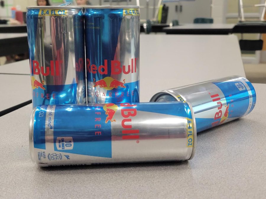Red+Bull%2C+a+popular+energy+drink+among+students+and+staff+alike.+