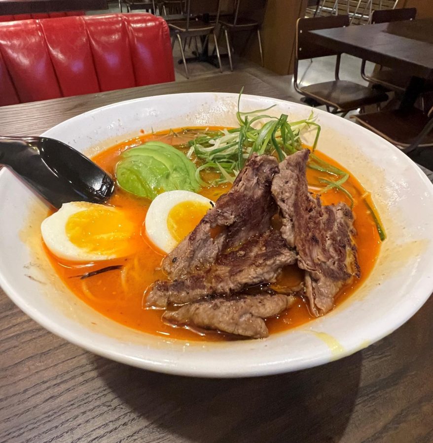 Beef ramen dish tastes ever better than it looks, as its innovative ingredients bring the dish to perfection.
