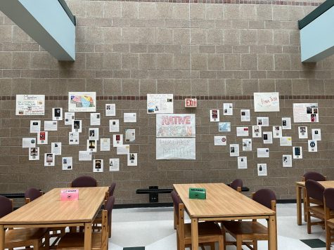 This month’s display shows information posted about National Native American Month. “We hope this will allow our school as a community to be more aware of months and groups we should celebrate,” sophomore Skylar Johnson said. “More people need to learn about different cultures and this is a great opportunity to stop and look at the displays and learn something new.”