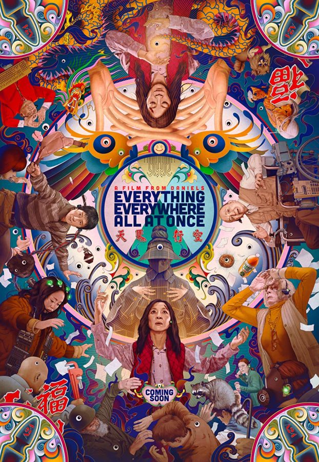 Everything+Everywhere+All+at+Once+had+multiple+promotional+posters.+Each+poster+featured+unique+designs+that+represented+certain+fragments+of+the+main+story.