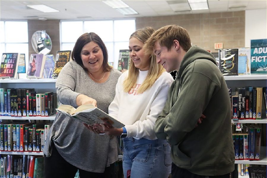 Senior Carson Ballard spends time in the library, a program partially funded by the levy. For both students and staff, maintaining the schools programs is of upmost importance. I really hope the levy goes through, Ballard said. Even though Im leaving, there are many resources I dont want our school to loose.