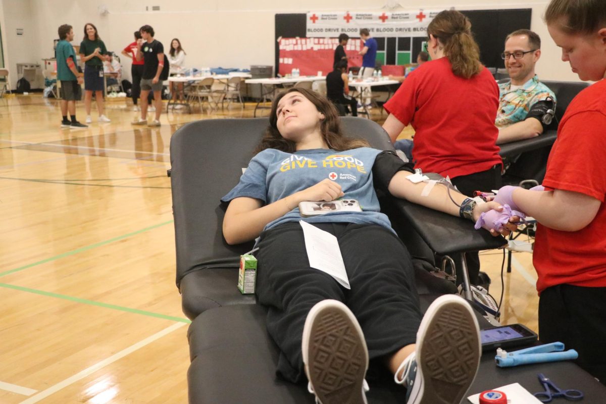 The HOSA blood drive recently took place at Millard West, encouraging all students over 16 and staff to donate blood. “I thought the drive was a good way to get more experience in the medical field,” sophomore Brooklyn Bavaresco said. “I was glad to save three lives with the blood I donated.” Blood drives are hosted at other places such as libraries as well, but you can donate blood via appointment at any time.