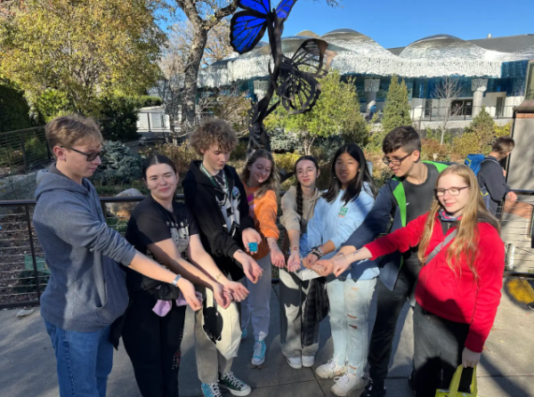 Standing outside the aquarium in the Henry Doorly Zoo, Millard West students spend the day showing the German exchange students a place that is near and dear to their hearts. Upon their arrival, the students worked together to brainstorm ideas on where they could take the Germans. “I decided to house a German student because I wanted an opportunity to meet new people from a different country and to give them experiences they've never had,” senior Jersey Retzlaff said. “The best part has been being able to go out and do things with new people I've never hung out with before.”