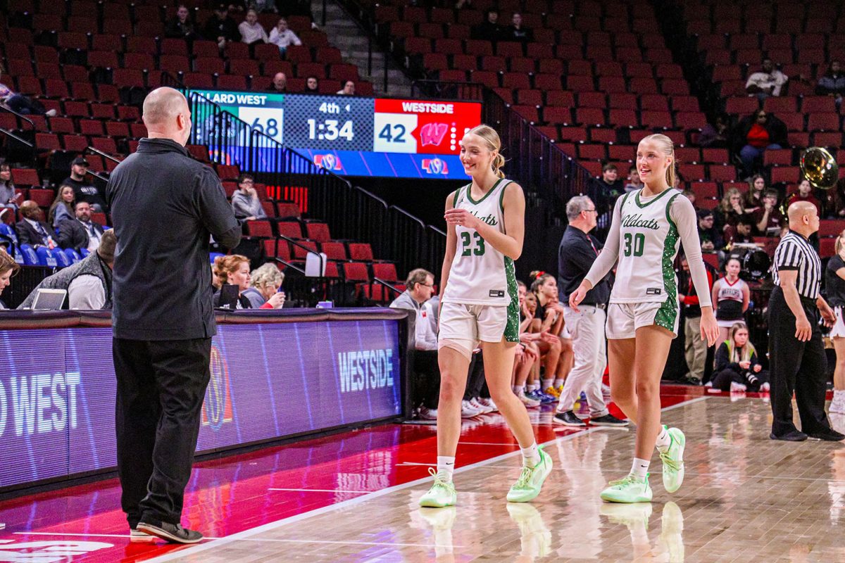 Checking out, senior guards Neleigh Gessert and Norah Gessert leaves a legacy on the basketball court not only for Wildcat basketball but for female athletes as she shows playing at the highest level is possible. “It definitely is difficult at times being a female athlete just for the fact that we don’t get as big crowds as men's sports do,” Neleigh Gessert said. “The level of respect that we get compared to men is different too because people look down on women's sports even though we put in as much hard work and effort as men do.”